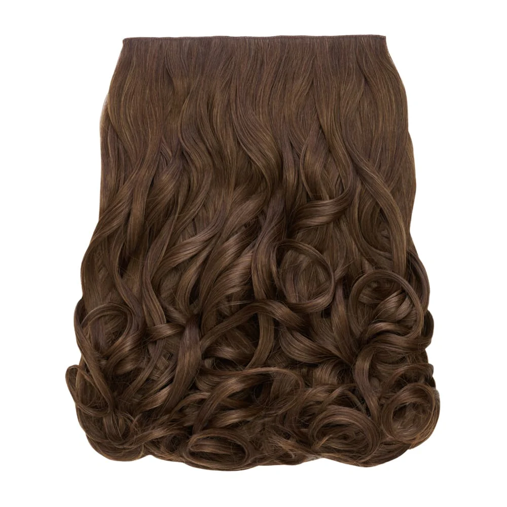 Stranded 20" One Piece Trio Clip-in Hair Extensions - Colour #8 Hazel Princess - Image 3