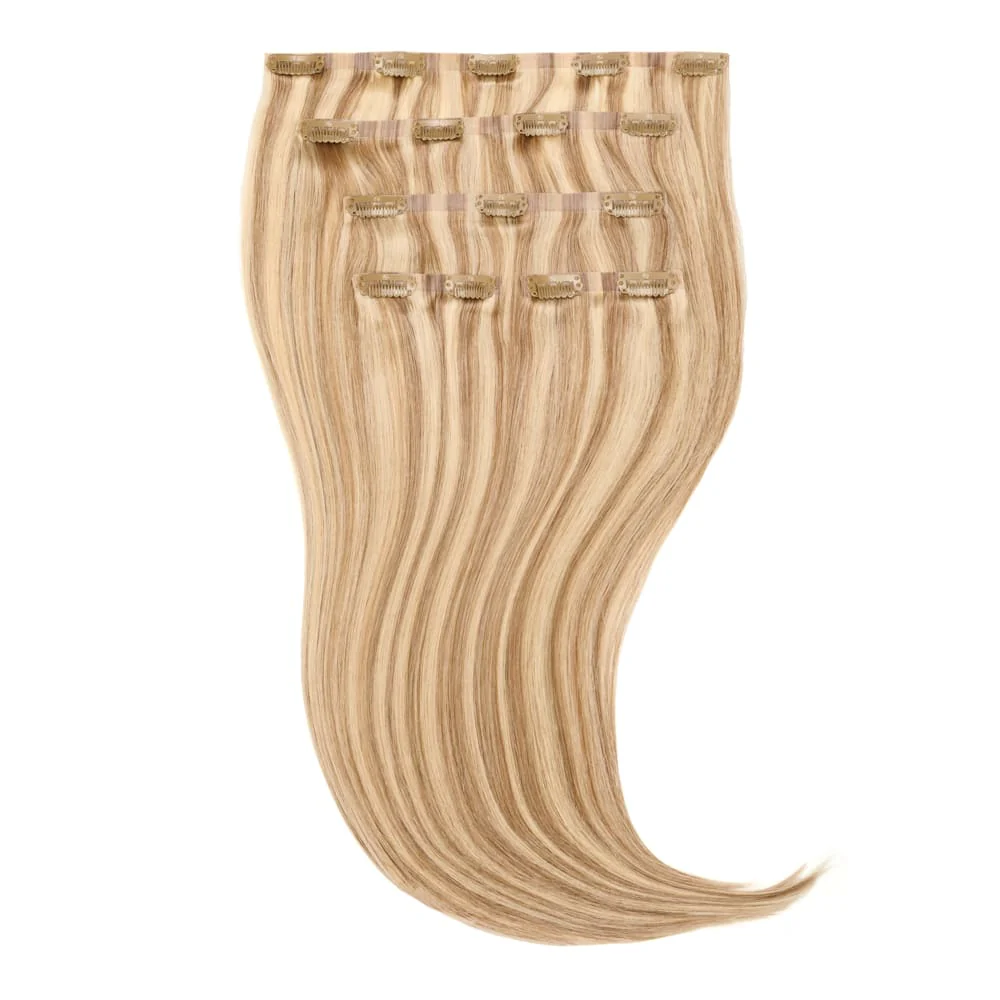 Stranded 14" Seamless Clip-in Human Hair Extension (95g) - Colour #10/613 Camelia