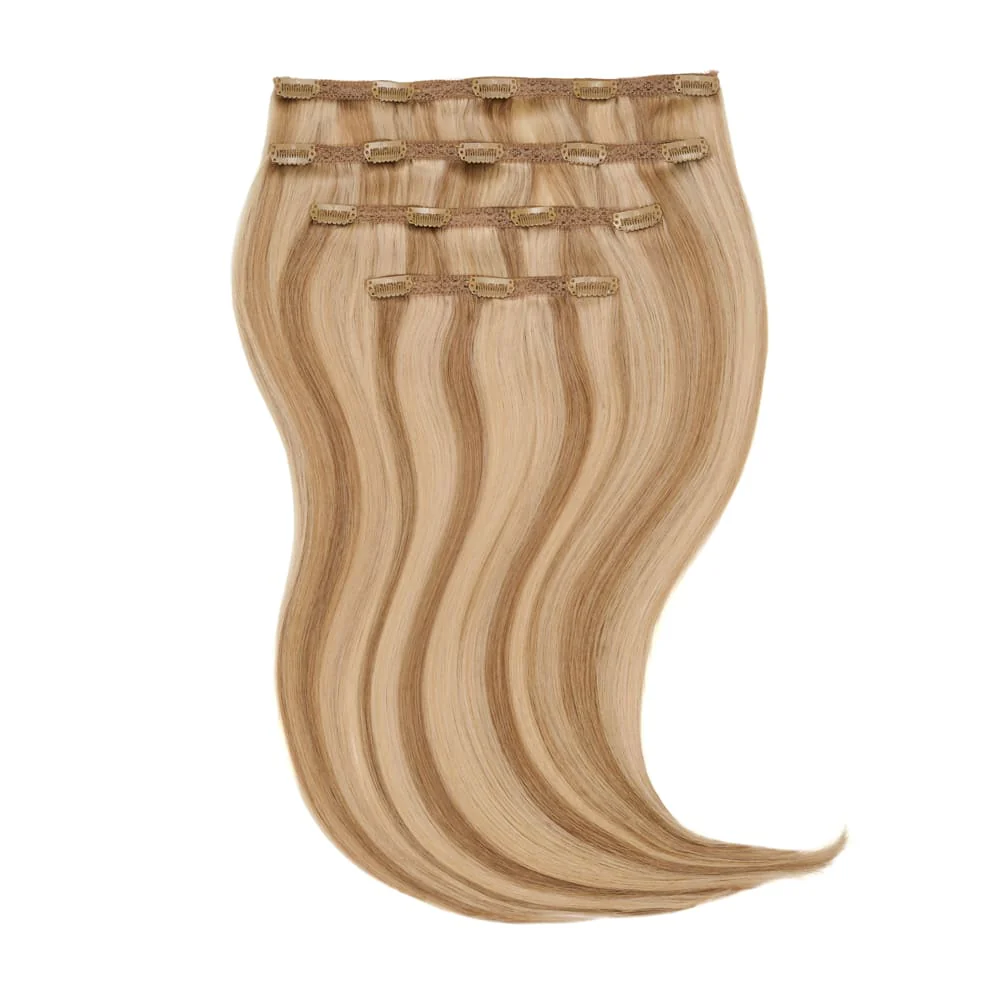 Stranded 16" Lace Clip-in Human Hair Extension (140g) - Colour #10/16/22 Ballerina Musk