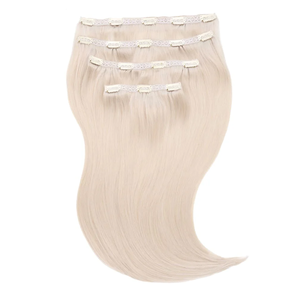 Stranded 16" Lace Clip-in Human Hair Extension (140g) - Colour #101 New Love