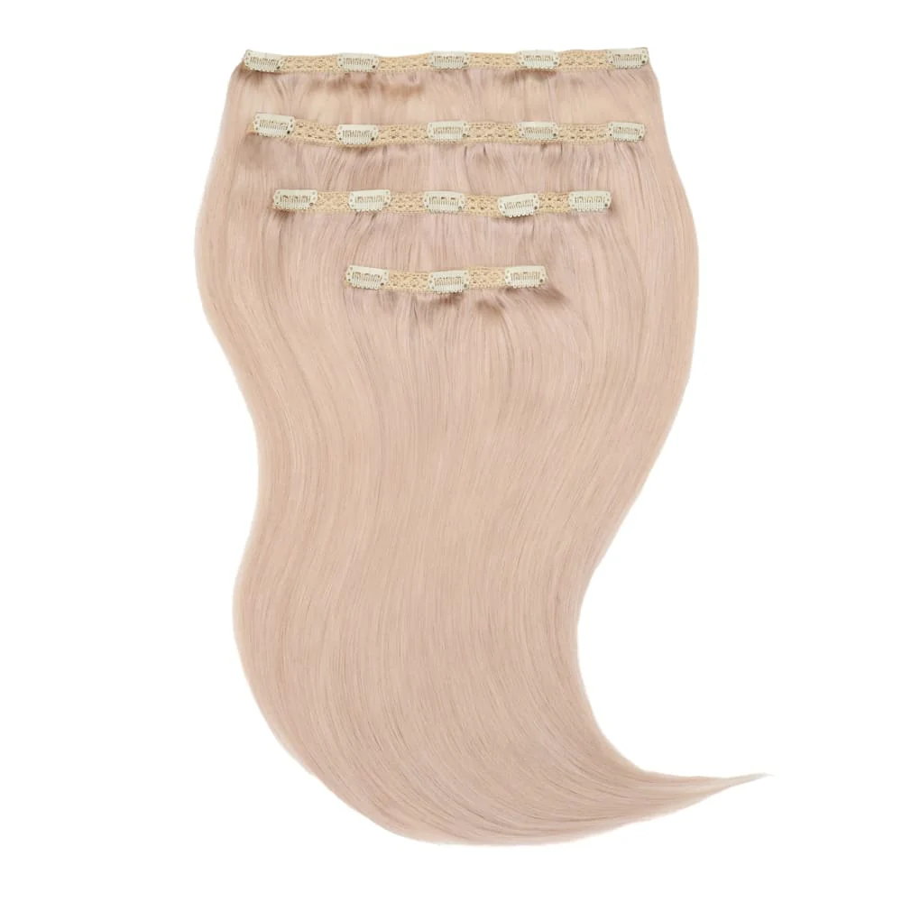 Stranded 16" Lace Clip-in Human Hair Extension (140g) - Colour #111 Pearl Moon
