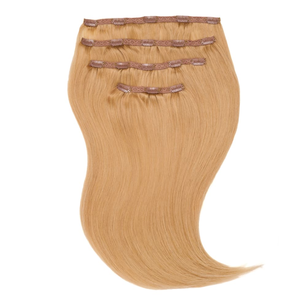 Stranded 16" Lace Clip-in Human Hair Extension (140g) - Colour #27 Honeysuckle