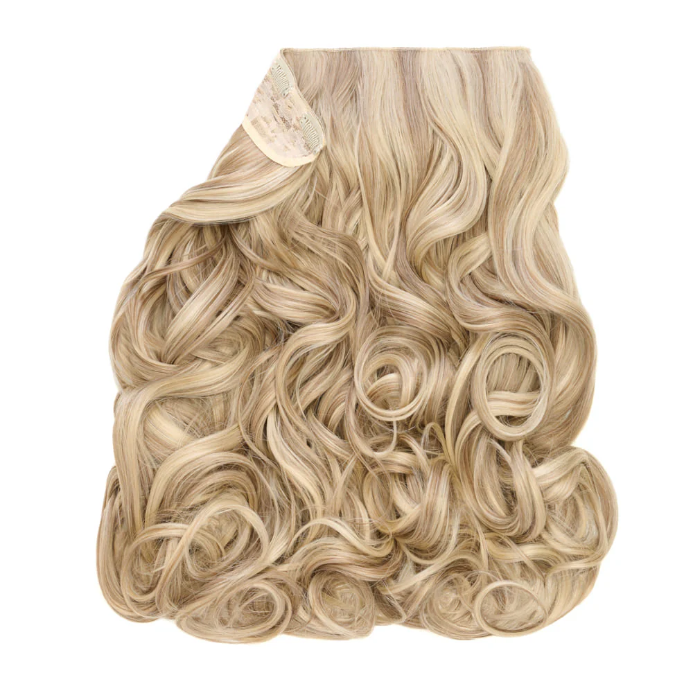 Stranded 16" One Piece Curly Clip-in Hair Extension - Colour #18/22 Iris - Image 2