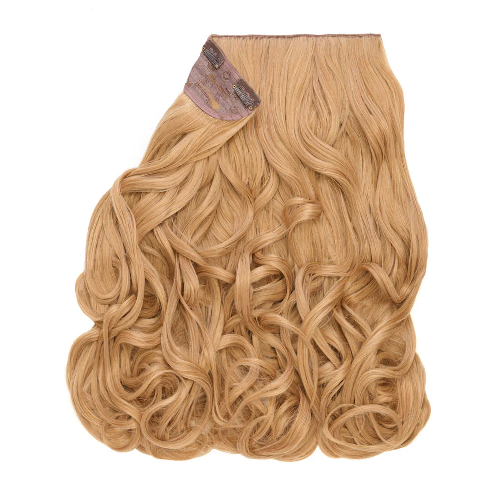 Stranded 16" One Piece Curly Clip-in Hair Extension - Colour #27 Honeysuckle - Image 2