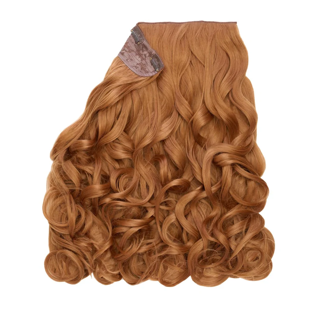 Stranded 16" One Piece Curly Clip-in Hair Extension - Colour #30 Primrose - Image 2