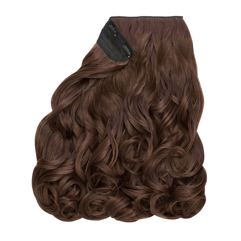 Stranded 16" One Piece Curly Clip-in Hair Extension - Colour #6 Daylilies - Image 2