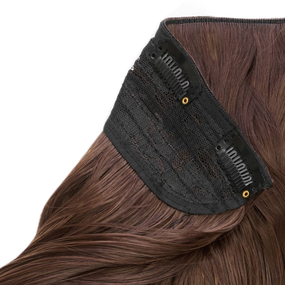 Stranded 16" One Piece Curly Clip-in Hair Extension - Colour #6 Daylilies - Image 3