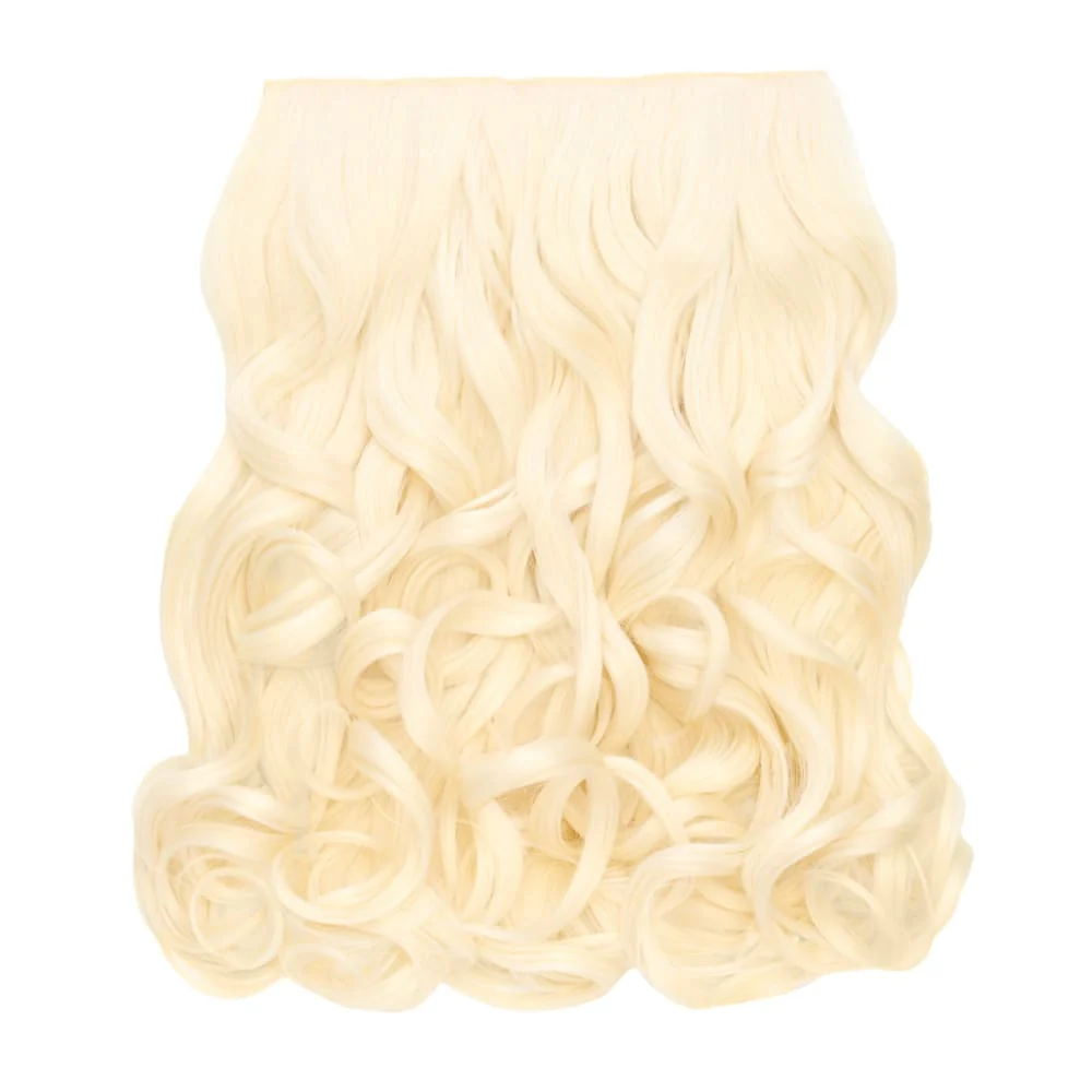 Stranded 16" One Piece Curly Clip-in Hair Extension - Colour #60 Lily Of The Valley