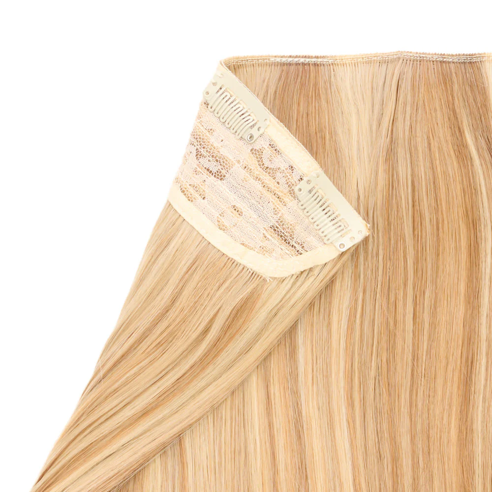 Stranded 16" One Piece Flicky Clip-in Hair Extension - Colour #10/16/22 Ballerina Musk - Image 3
