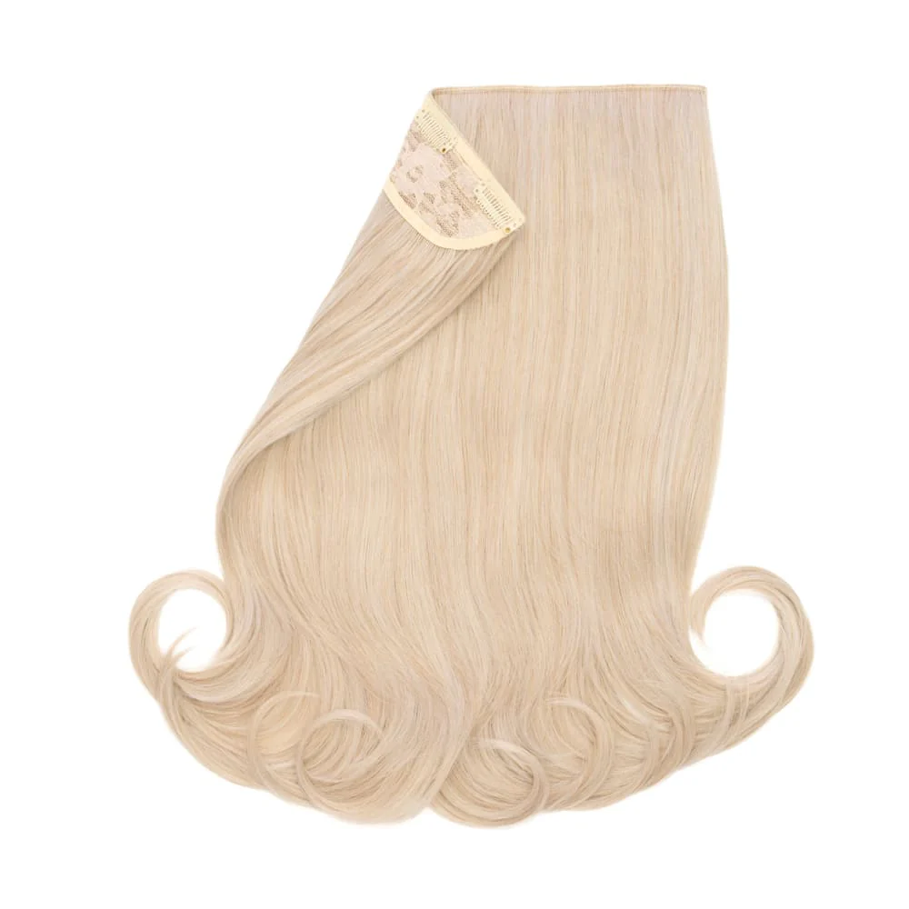 Stranded 16" One Piece Flicky Clip-in Hair Extension - Colour #111 Pearl Moon - Image 2