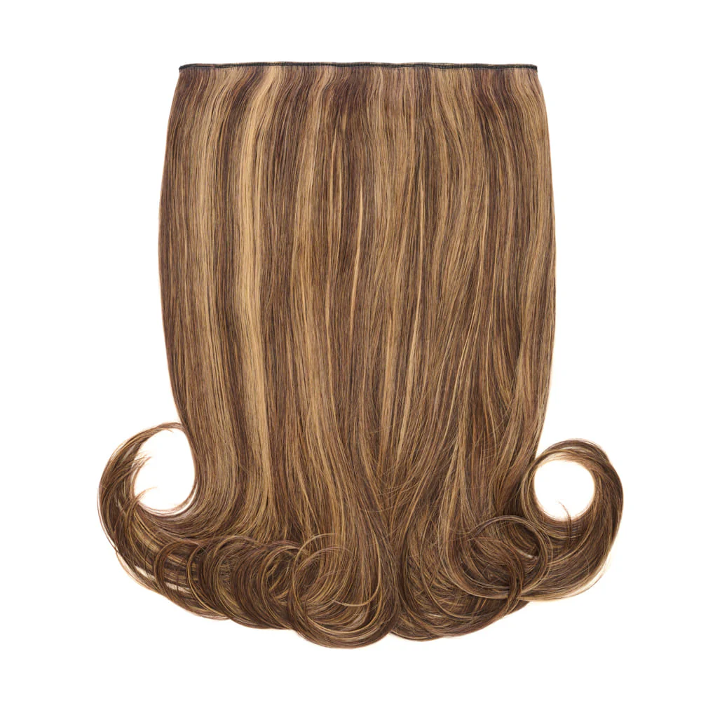 Stranded 16" One Piece Flicky Clip-in Hair Extension - Colour #4/27 Coral Bells
