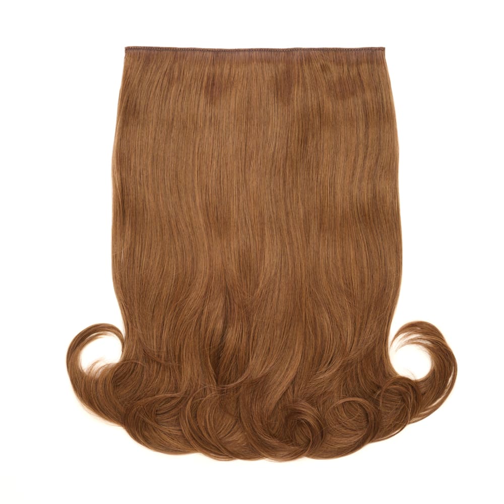 Stranded 16" One Piece Flicky Clip-in Hair Extension - Colour #5 Caramel Cosmos