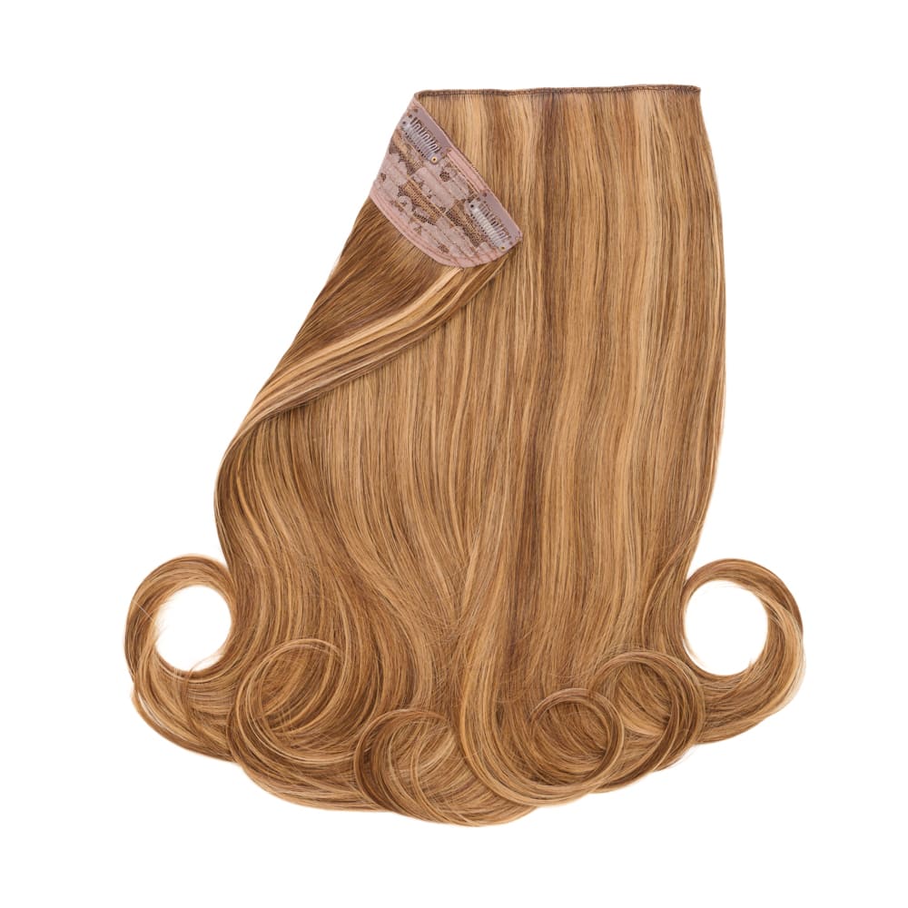 Stranded 16" One Piece Flicky Clip-in Hair Extension - Colour #6/27 Honey Blush - Image 2