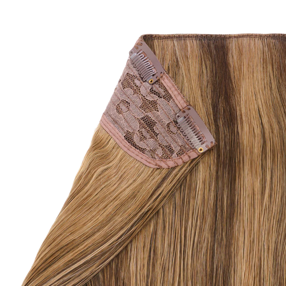 Stranded 16" One Piece Flicky Clip-in Hair Extension - Colour #8/10 Baby Bronde - Image 3