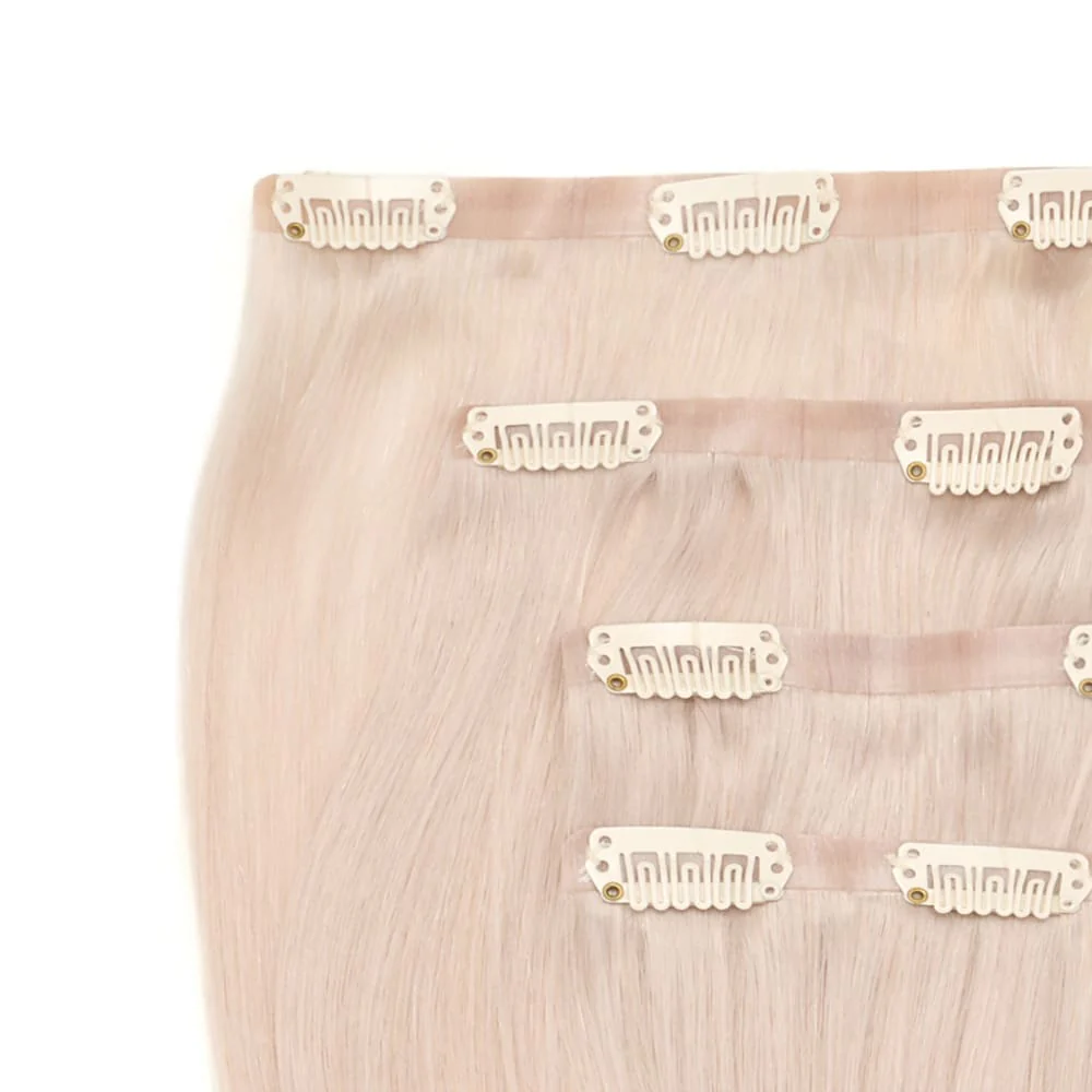Stranded 18" Seamless Clip-in Human Hair Extension (105g) - Colour #111 Pearl Moon - Image 2