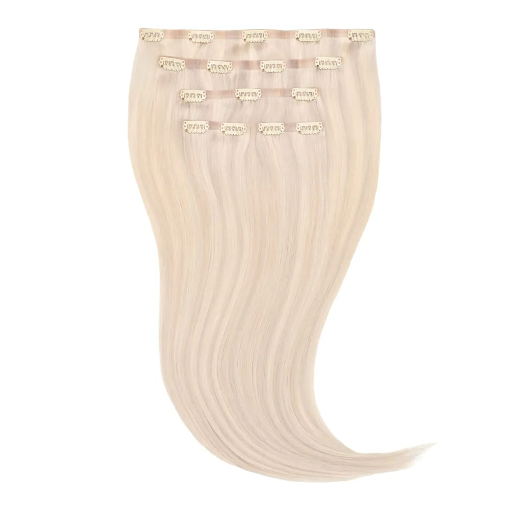 Stranded 18" Seamless Clip-in Human Hair Extension (105g) - Colour #112/600 Luna Sky