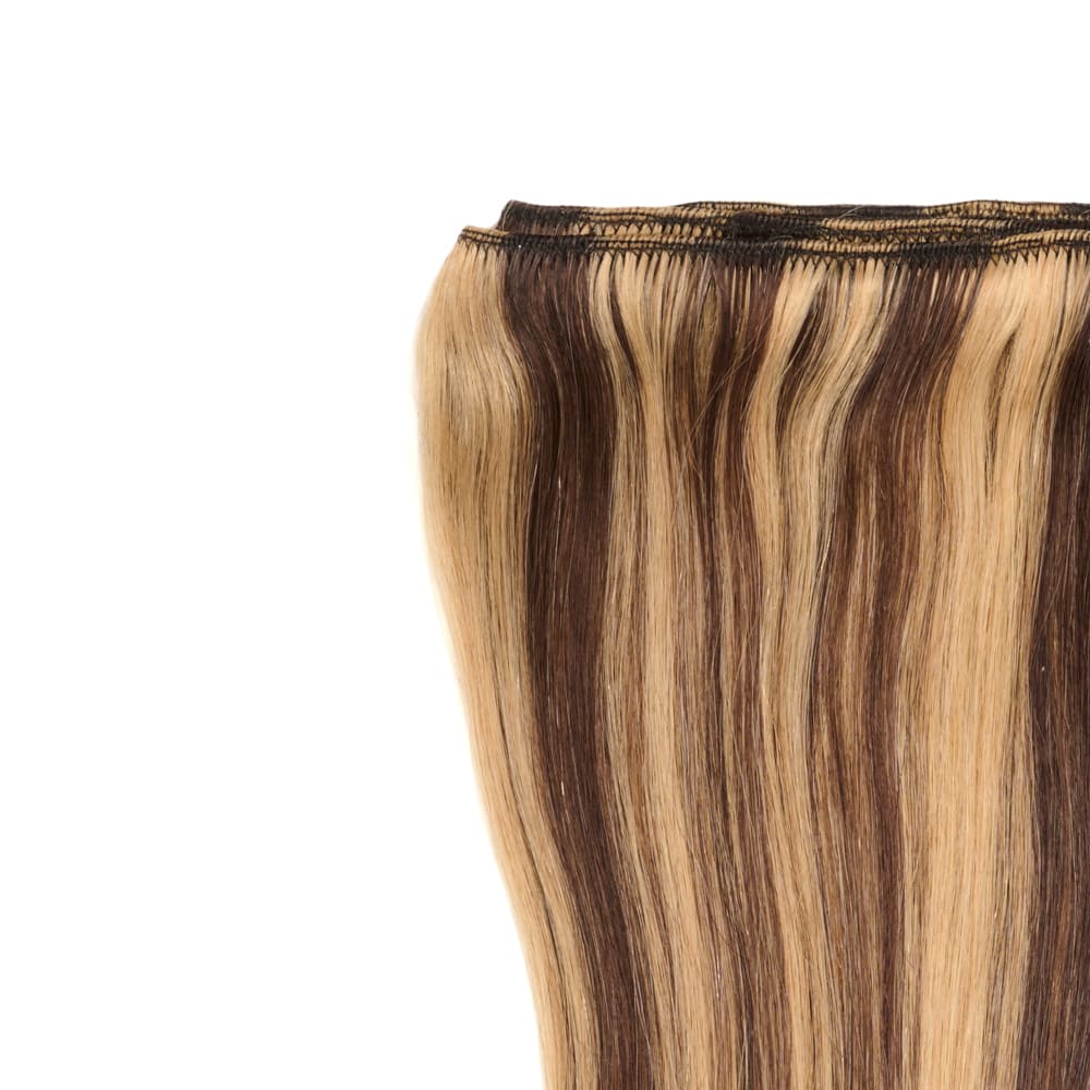 Stranded 18" Unclipped Weft Extension (105g) - Colour #4/27 Coral Bells - Image 2
