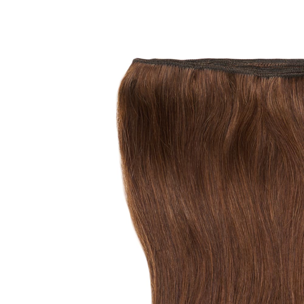 Stranded 18" Unclipped Weft Extension (105g) - Colour #4 Chocolate Dahlia - Image 2