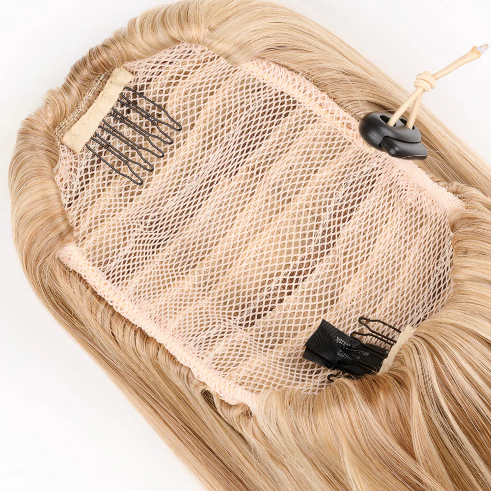 Stranded 20" Blowout Clip-in Ponytail - Colour #10/16/22 Ballerina Musk - Image 3