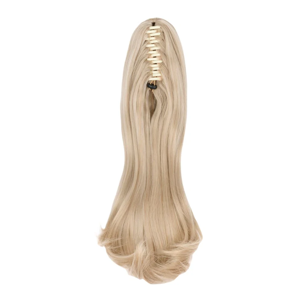 Stranded 20" Blowout Clip-in Ponytail - Colour #111 Pearl Moon - Image 2