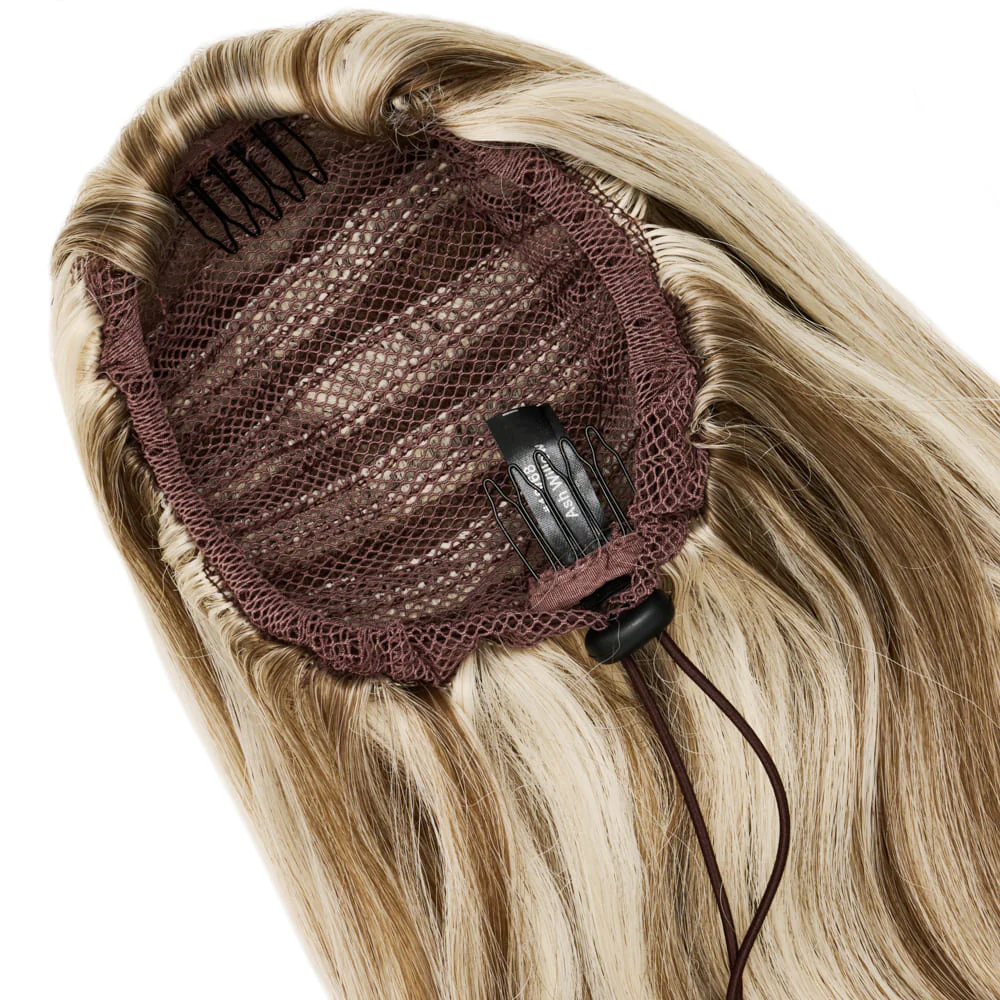 Stranded 20" Blowout Clip-in Ponytail - Colour #18/68 Ash Willow - Image 3
