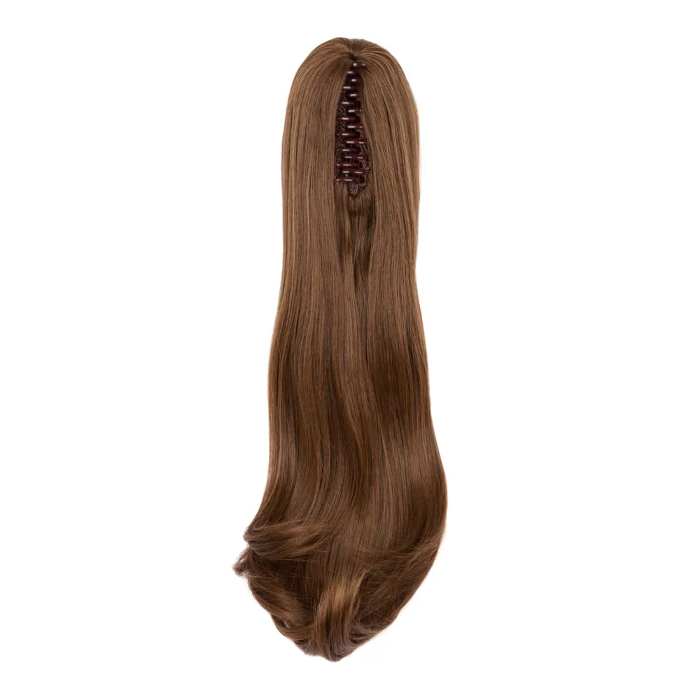Stranded 20" Blowout Clip-in Ponytail - Colour #5 Caramel Cosmos - Image 2