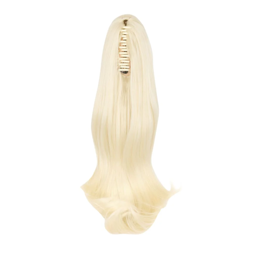 Stranded 20" Blowout Clip-in Ponytail - Colour #60 Lily Of The Valley - Image 2