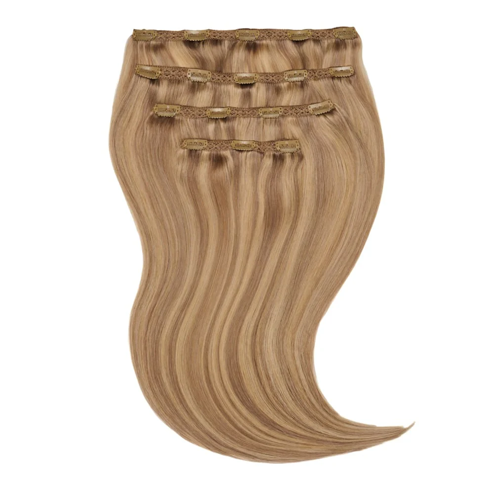 Stranded 20" Lace Clip-in Human Hair Extension (170g) - Colour #10/12 Pansy