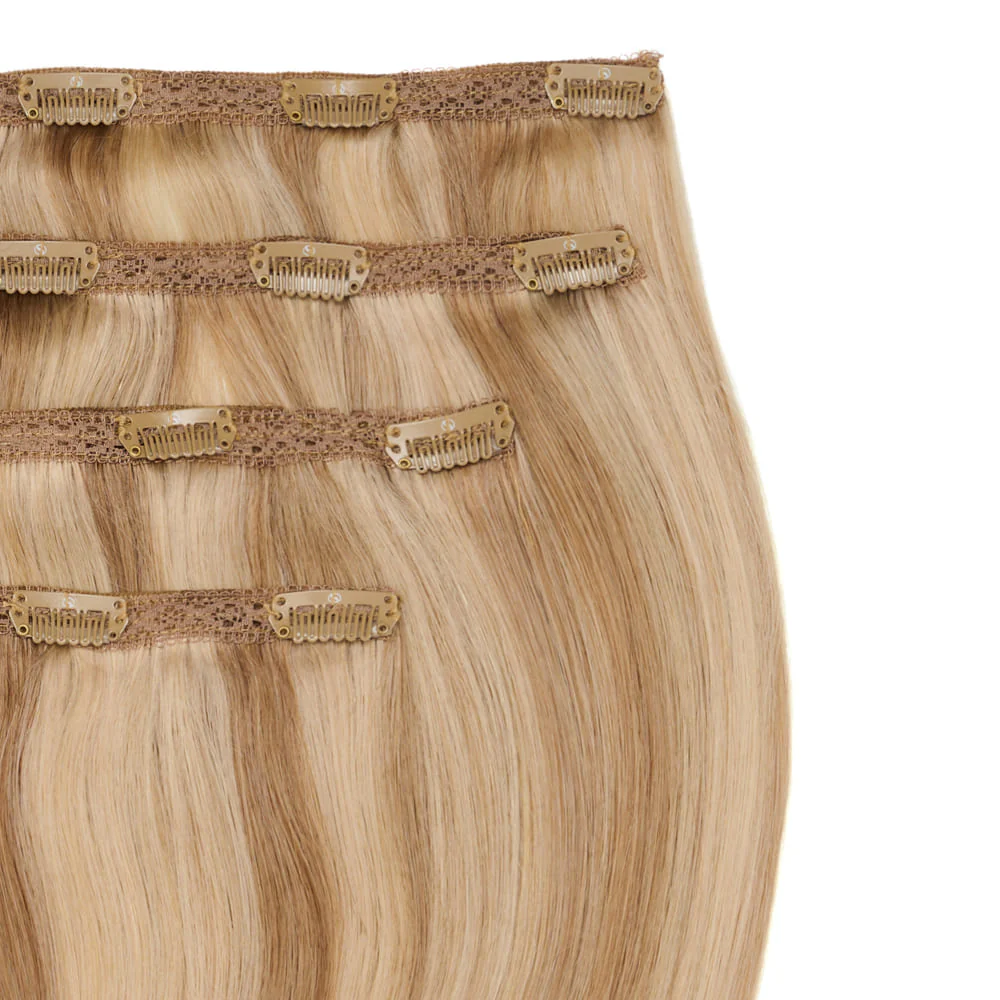 Stranded 20" Lace Clip-in Human Hair Extension (170g) - Colour #10/16/22 Ballerina Musk - Image 2