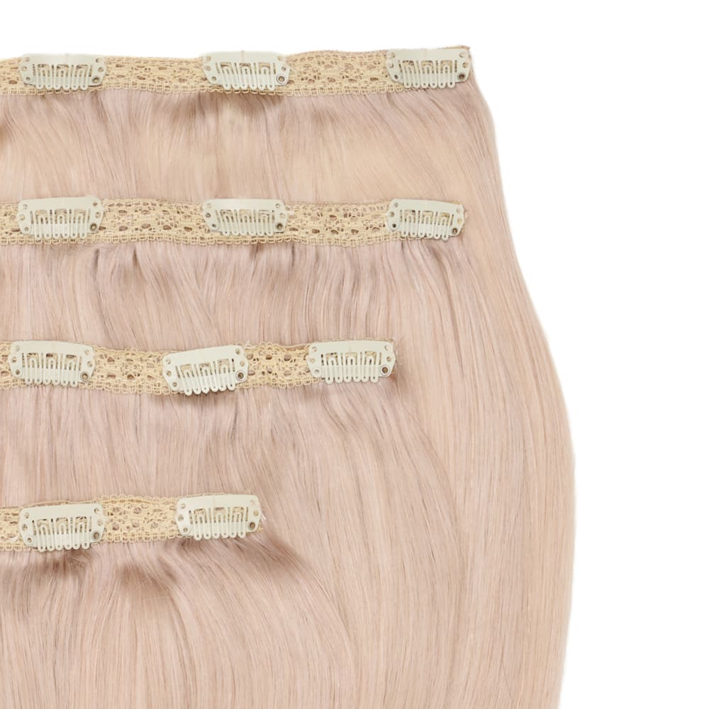 Stranded 20" Lace Clip-in Human Hair Extension (170g) - Colour #111 Pearl Moon - Image 2
