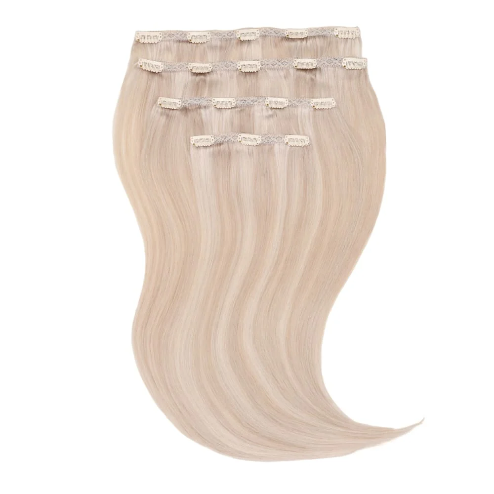 Stranded 20" Lace Clip-in Human Hair Extension (170g) - Colour #112/600 Luna Sky