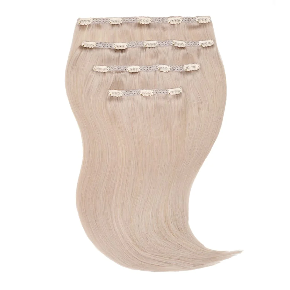 Stranded 20" Lace Clip-in Human Hair Extension (170g) - Colour #112 Ash Moon
