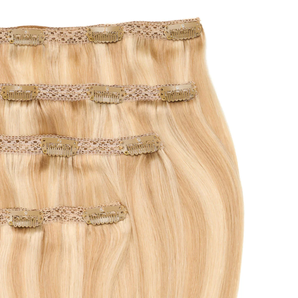 Stranded 20" Lace Clip-in Human Hair Extension (170g) - Colour #16/613 Sweetheart - Image 2