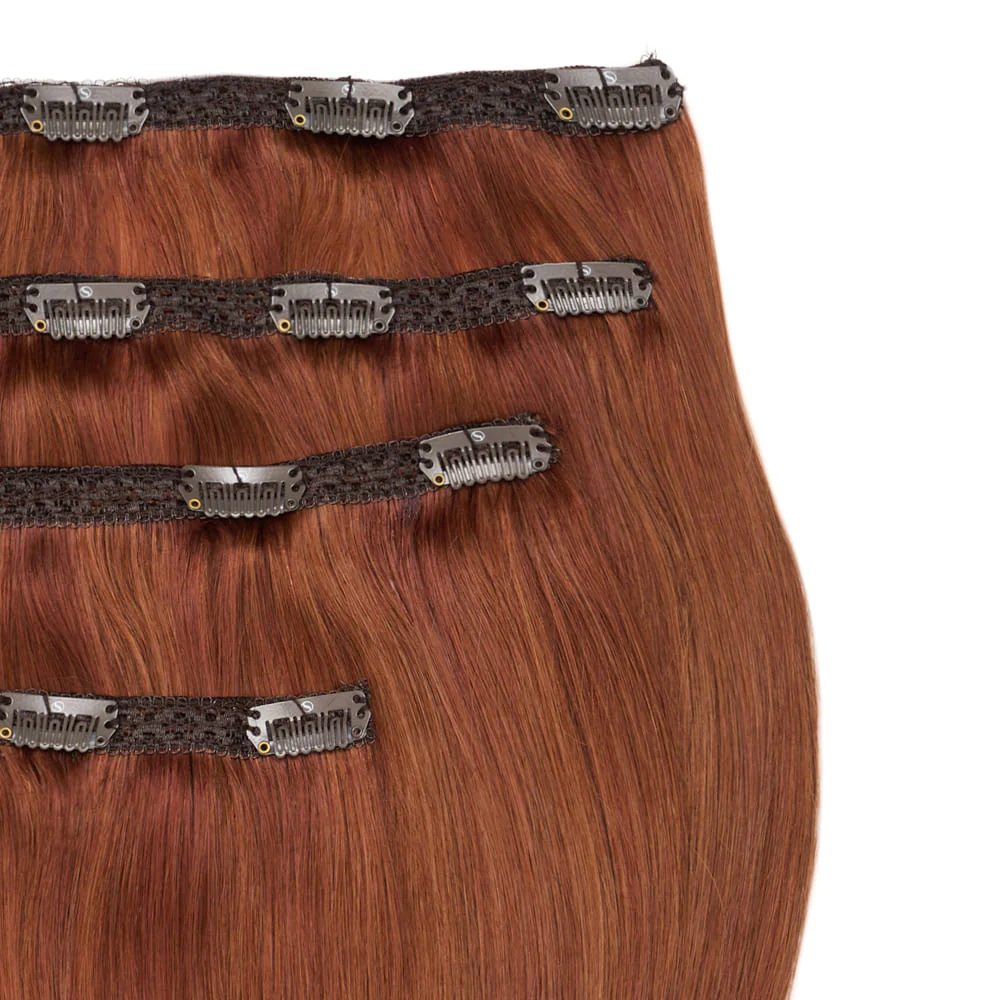 Stranded 20" Lace Clip-in Human Hair Extension (170g) - Colour #33/30 Sunrose - Image 2