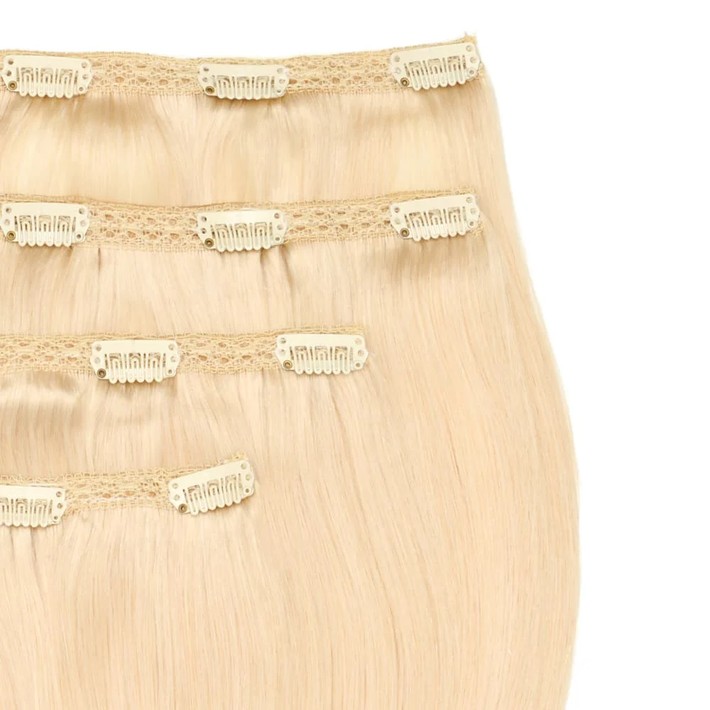 Stranded 20" Lace Clip-in Human Hair Extension (170g) - Colour #613 Daisy - Image 2