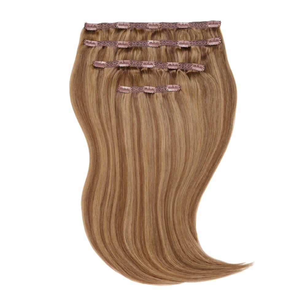 Stranded 20" Lace Clip-in Human Hair Extension (170g) - Colour #8/10 Baby Bronde