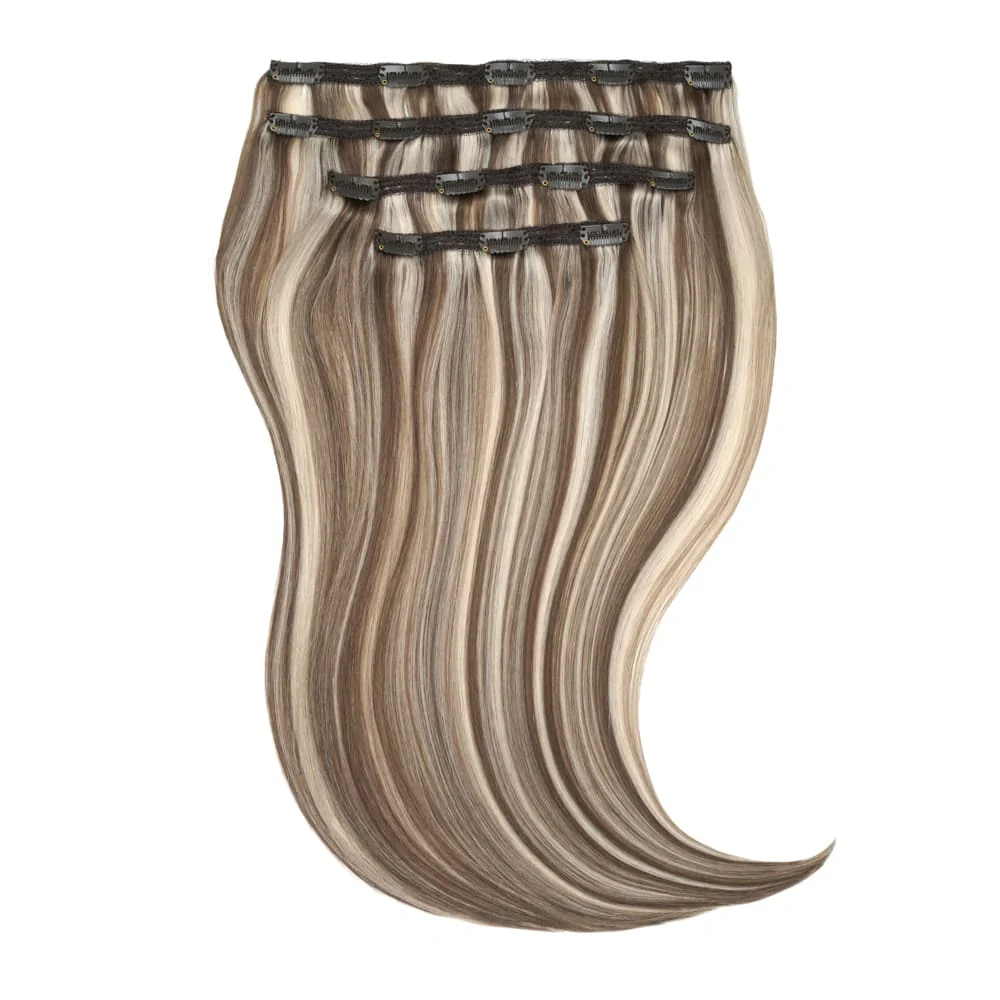 Stranded 20" Lace Clip-in Human Hair Extension (170g) - Colour #18/68 Ash Willow