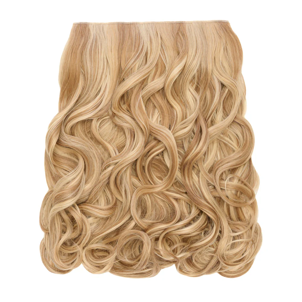 Stranded 20" One Piece Curly Clip-in Hair Extension - Colour #10/16/22 Ballerina Musk