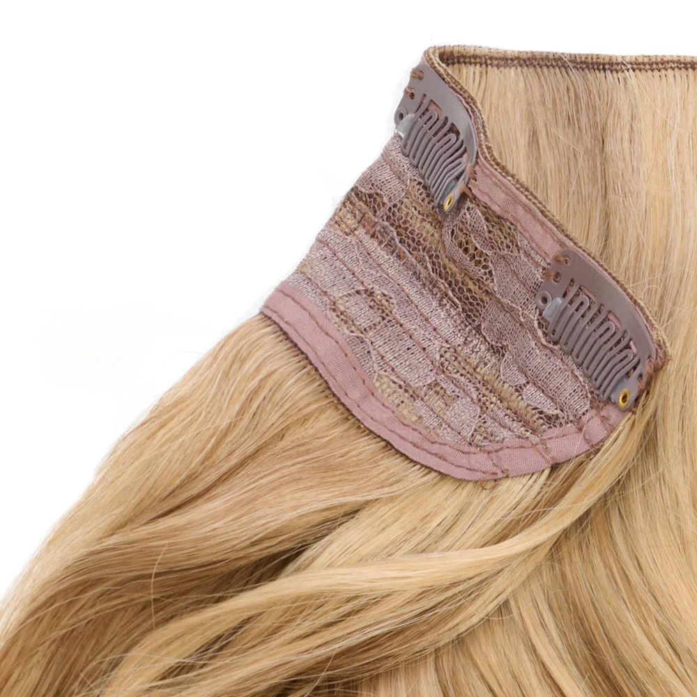 Stranded 20" One Piece Curly Clip-in Hair Extension - Colour #10/16 Vanilla Bomb - Image 3