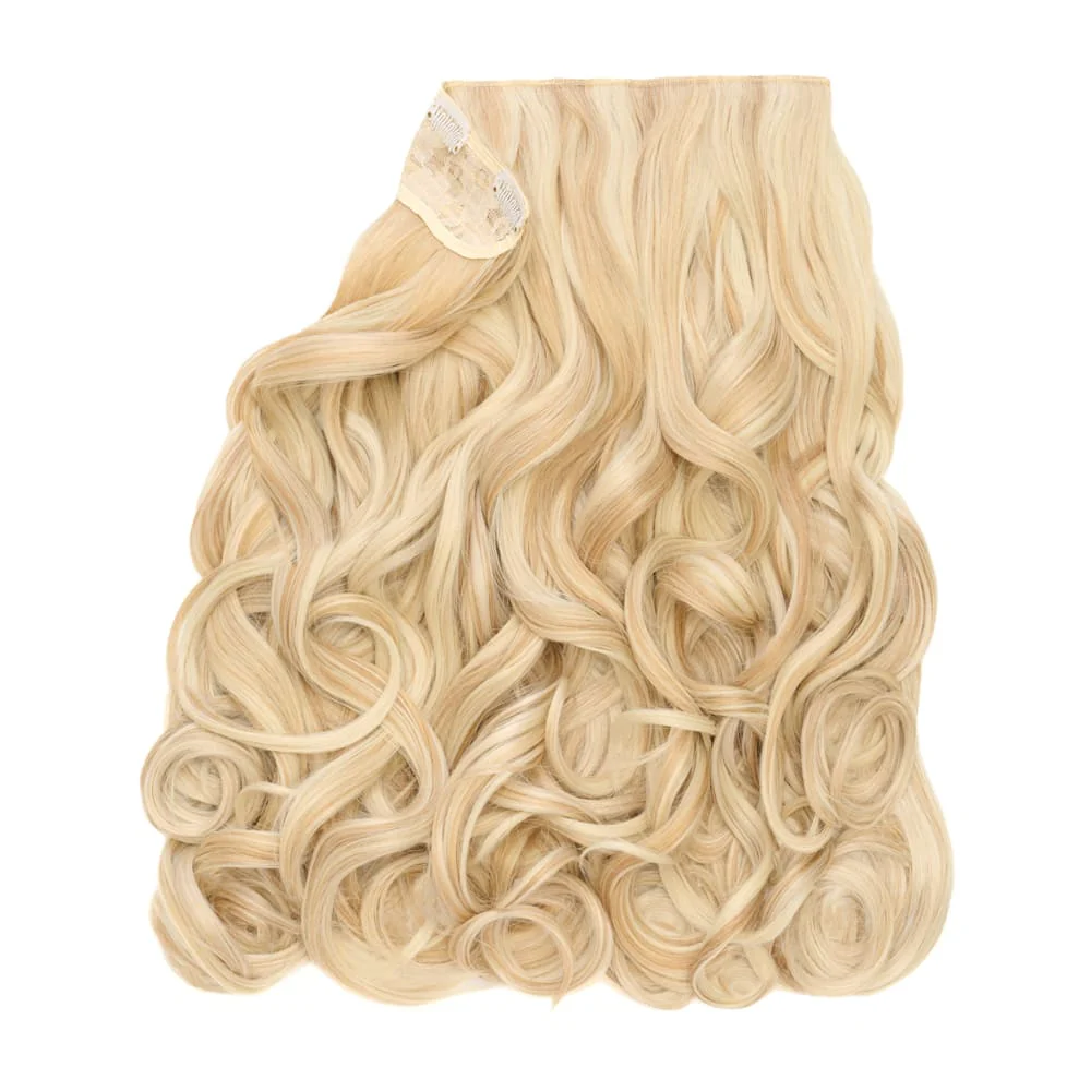 Stranded 20" One Piece Curly Clip-in Hair Extension - Colour #16/613 Sweetheart - Image 2