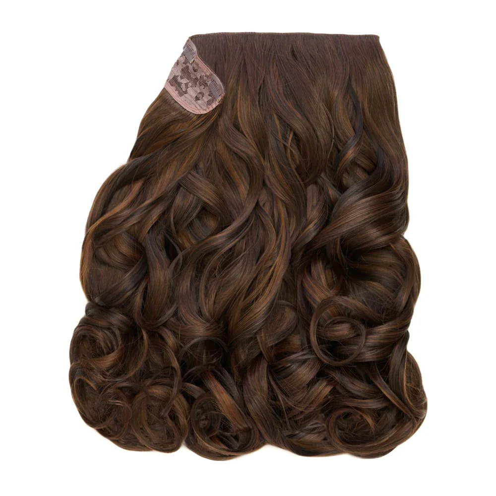 Stranded 20" One Piece Curly Clip-in Hair Extension - Colour #2/5 Azalea - Image 2
