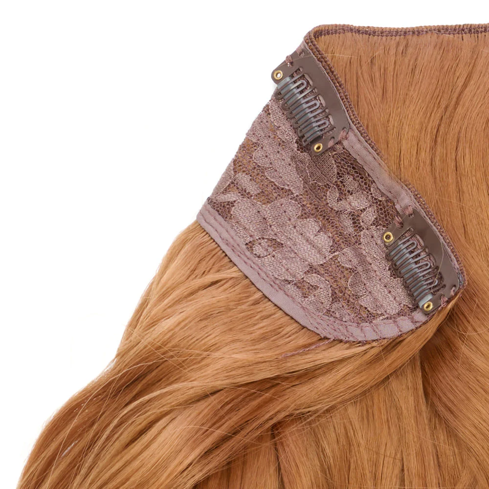 Stranded 20" One Piece Curly Clip-in Hair Extension - Colour #30 Primrose - Image 3