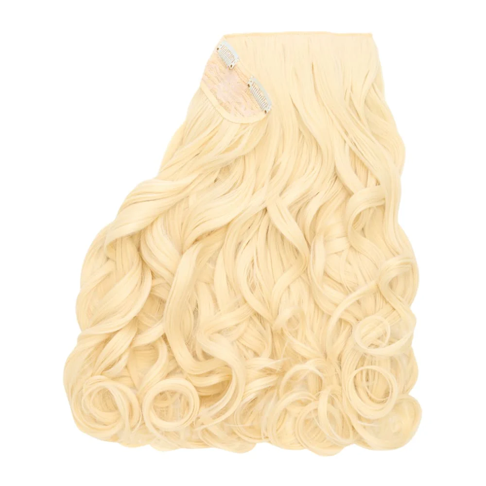 Stranded 20" One Piece Curly Clip-in Hair Extension - Colour #613 Daisy - Image 2