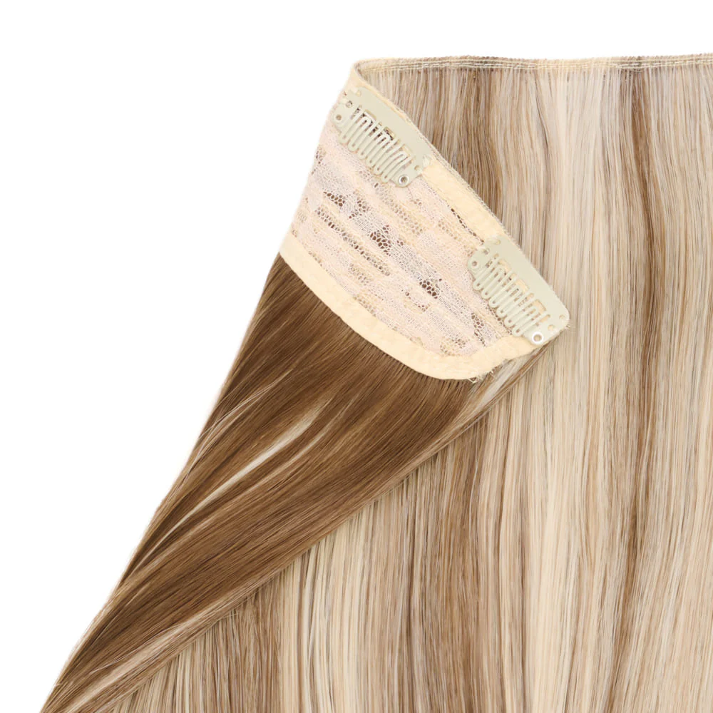 Stranded 20" One Piece Flicky Clip-in Hair Extension - Colour #18/68 Ash Willow - Image 3