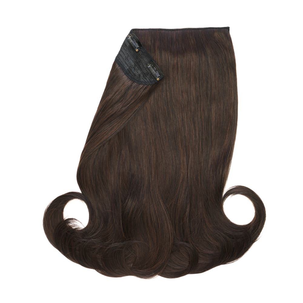 Stranded 20" One Piece Flicky Clip-in Hair Extension - Colour #2 Nigella - Image 2