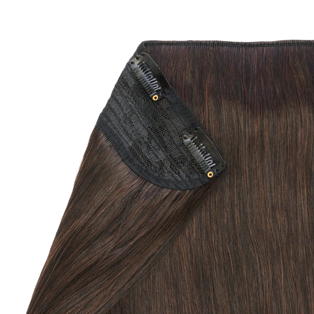 Stranded 20" One Piece Flicky Clip-in Hair Extension - Colour #2 Nigella - Image 3