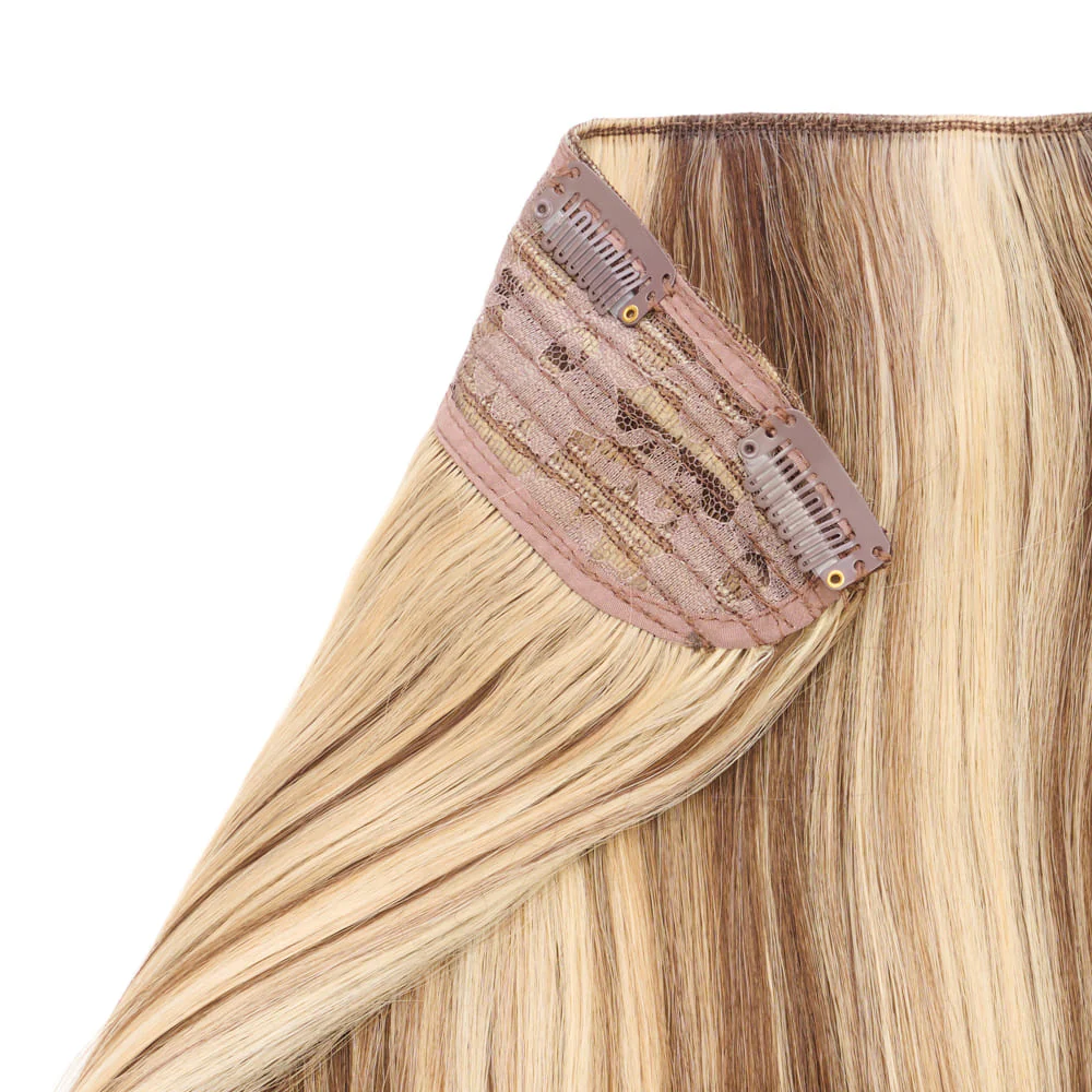 Stranded 20" One Piece Flicky Clip-in Hair Extension - Colour #6/16/613 Safari Sunset - Image 3