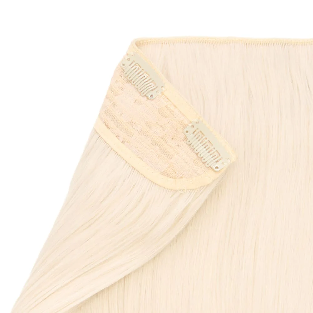 Stranded 20" One Piece Flicky Clip-in Hair Extension - Colour #600 White Lily - Image 3
