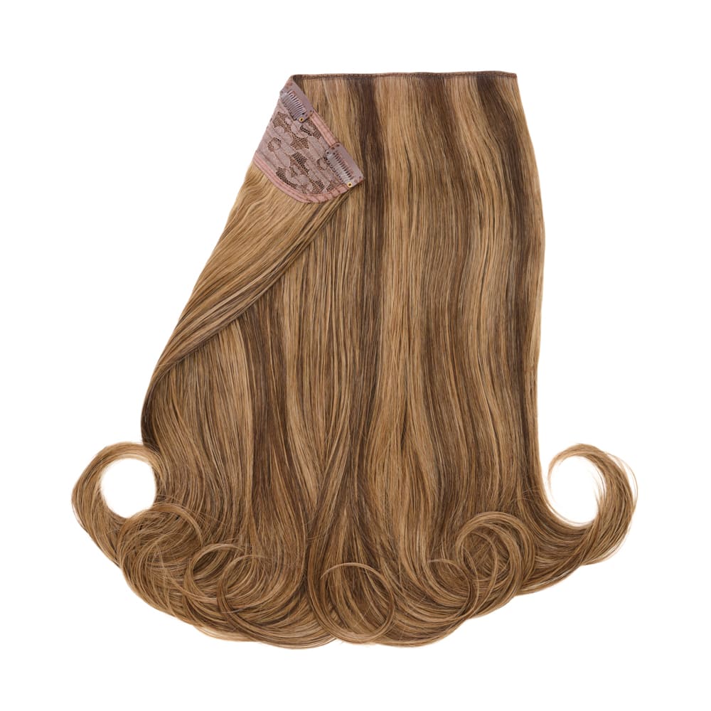 Stranded 20" One Piece Flicky Clip-in Hair Extension - Colour #8/10 Baby Bronde - Image 2