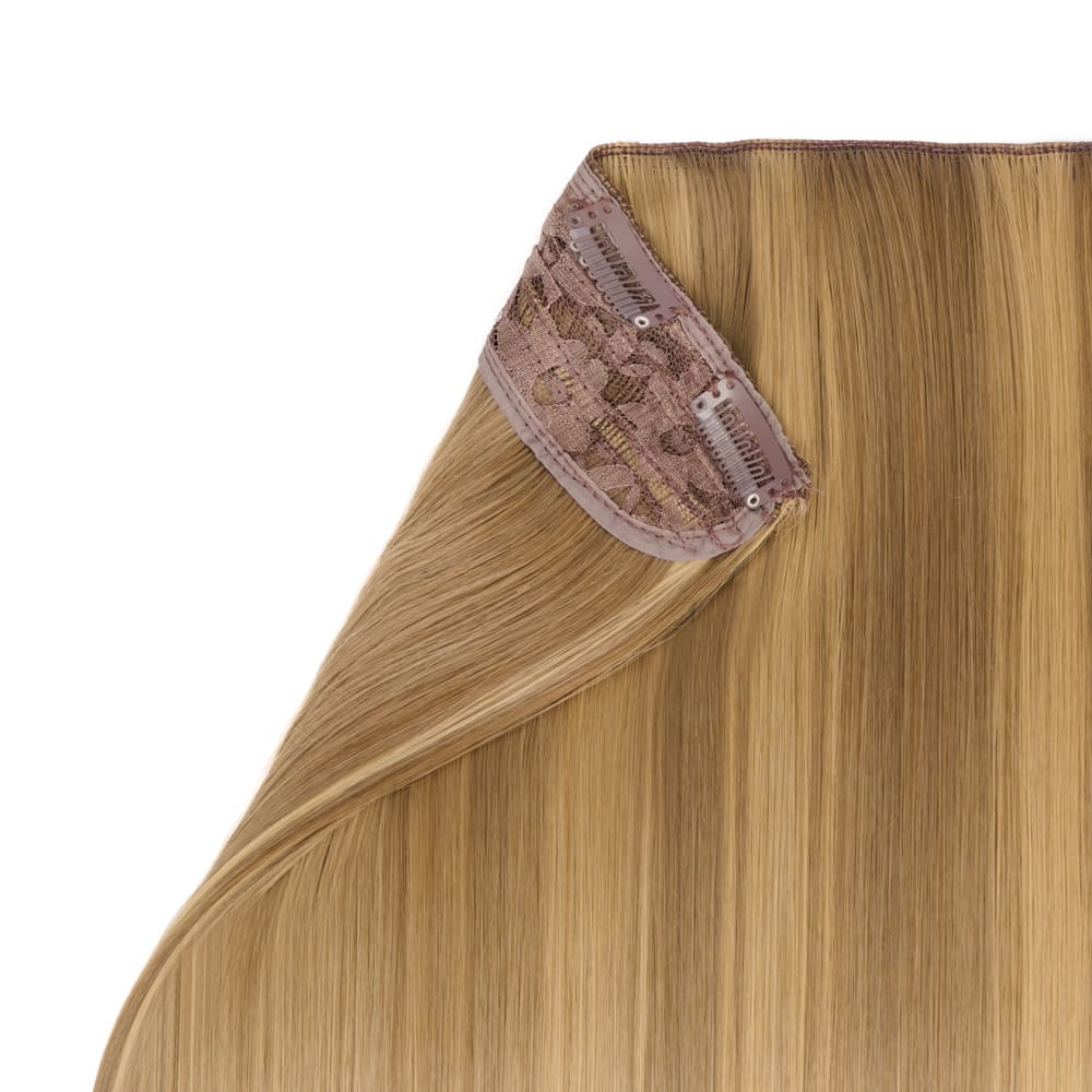 Stranded 20" One Piece Straight Clip-in Hair Extension - Colour#10/12 Pansy - Image 3